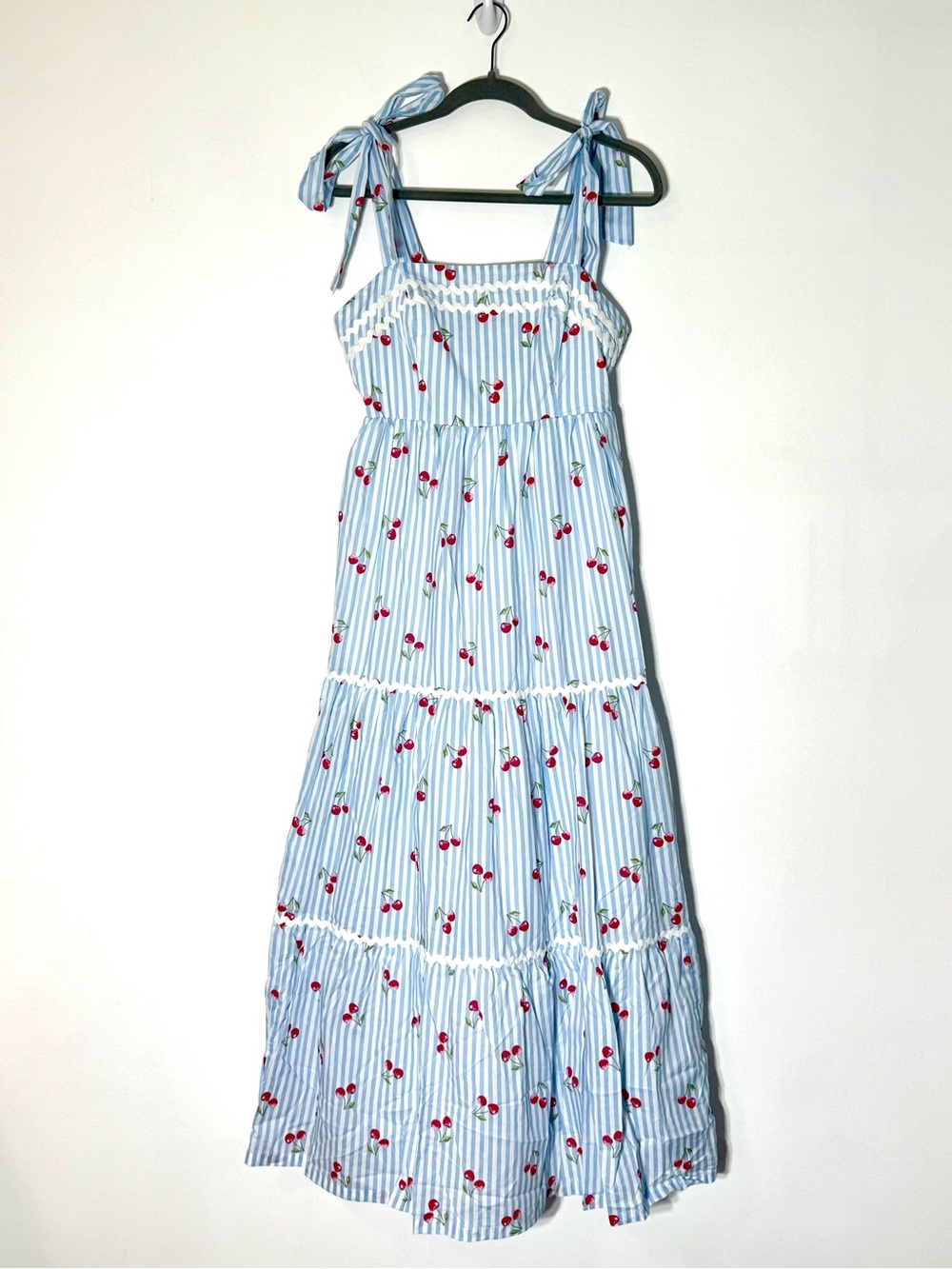 Rachel Zoe Cabana Cherry Striped Maxi Dress - Picture 3 of 4